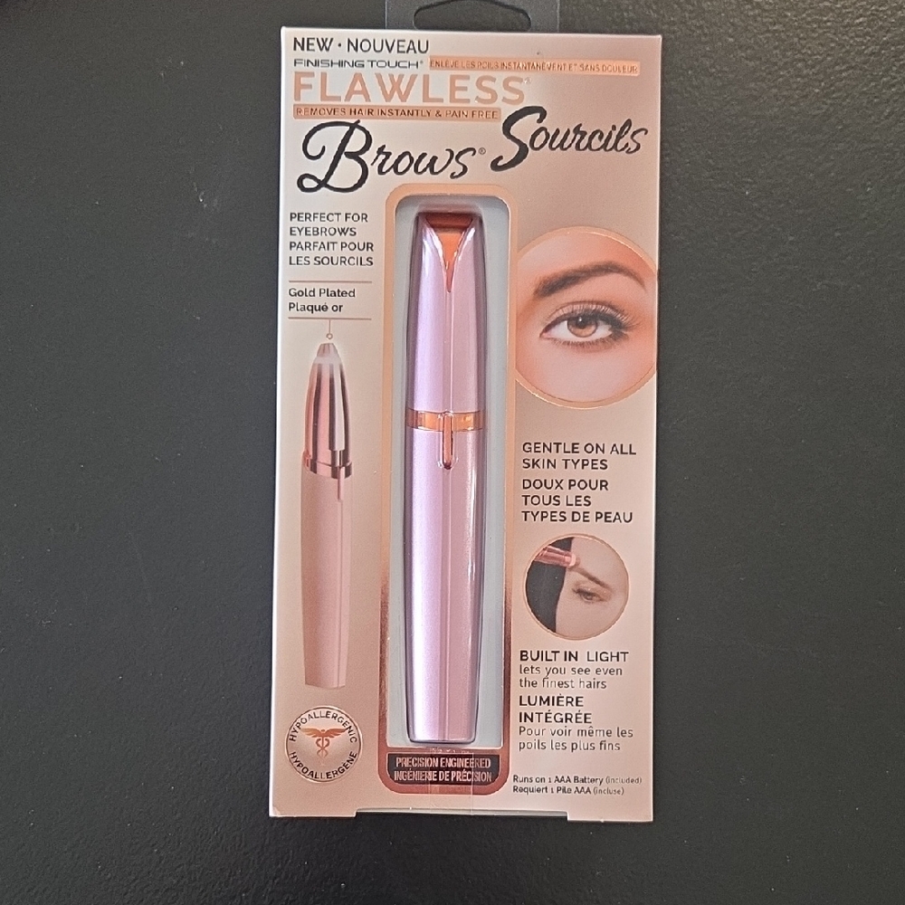 NIB Flawless Brows Tool - Gold and Pink